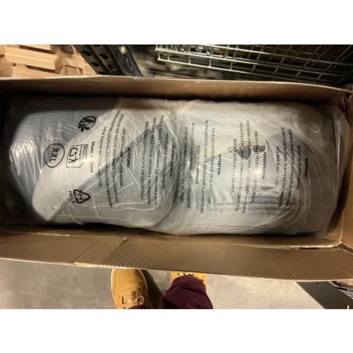 EHEYCIGA Memory Foam XXL Dog Bed for XLarge Sized, Extra Large Orthopedic Dog Sofa with Sides and Waterproof Liner, Washable Bolster Pet Couch with Removable Cover, 52x41x8 Inch, Grey