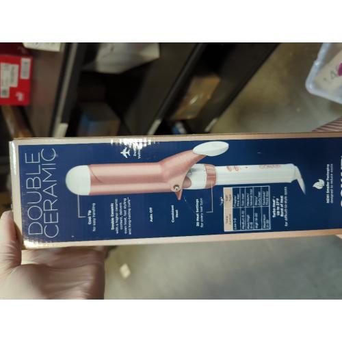 Conair Double Ceramic 1 1/2-Inch Curling Iron, 1 ½ inch barrel produces soft waves – for use on medium and long hair