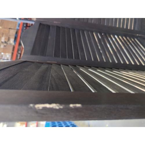 Black 4 Door Room Divider