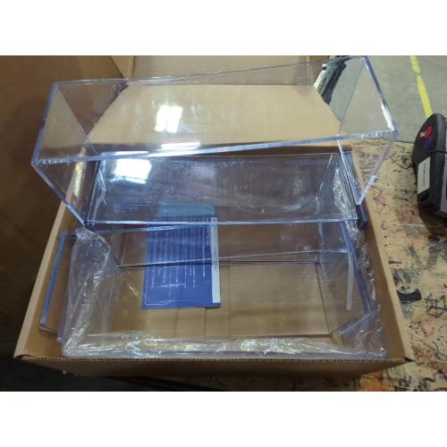 Clear Display Risers Shelf 3pcs, Countertop Rectangular Acrylic Display Storage Organizer, Acrylic Stands for Funko Pop Figure, Cosmetics, Bags, Shoes, Toys, Collectibles - 12- 4'', 5'', 6''