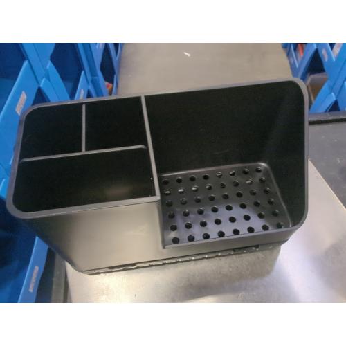 Toothbrush Holders for Bathrooms, Kids Electric Toothbrush and Toothpaste Holder, Toothbrush Organizer with Drainage, Tooth Brush Holder for Bathroom Countertop Organizer (Black)