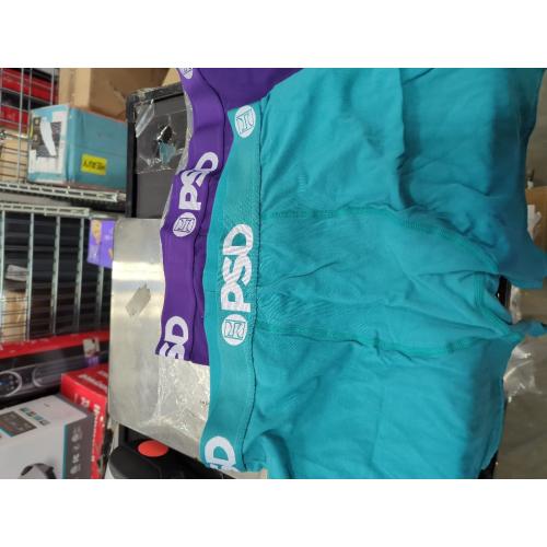 Size XL 2 pack PSD Underwear Mens Boxer Briefs - Solid Basics, Standard Length Pack & Singles, Soft & Breathable Boxer Briefs for Men