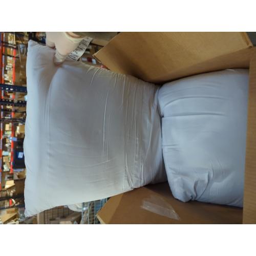 Throw Pillow Inserts, 20x20 Inch Decorative for Sofa, Bed and Chair, Cotton Cover, Set of 2, White