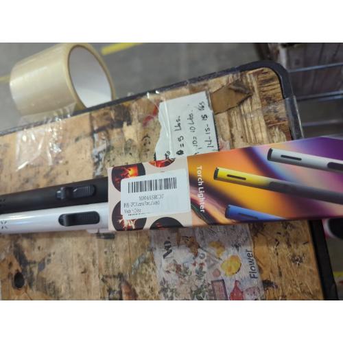 2PC Butane Torch Lighters, 7.9IN Refillable Torch Lighter Adjustable Jet Flame Butane Lighter Long Pen Lighter for Grill BBQ Candle Camping (Gas Not Included)