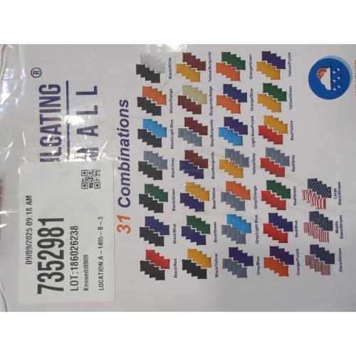 8 Pack of Yellow and Blue Cornhole Bags Set of 8 Regulation Professional Corn Hole Bean Bags Weather Resistant for Tossing Adults Yard Game