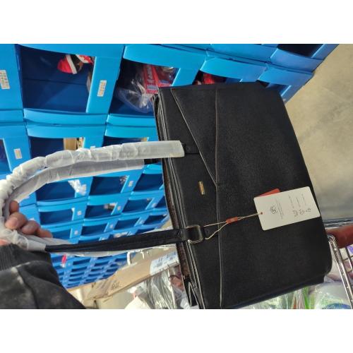 LOVEVOOK Laptop Tote Bag for Women 15.6 Inch Waterproof Leather Computer Bags Business Office Work Briefcase Black