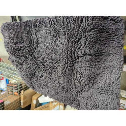 Nestl Bathroom Rugs, Chenille Bath Mat - Machine Washable Bath Mats for Bathroom Non-Slip Backing Rubber, Quick Dry Bathroom Mat - Purple Bath Rug, 20x32