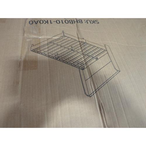 Belo Upholstered King Platform White Bed