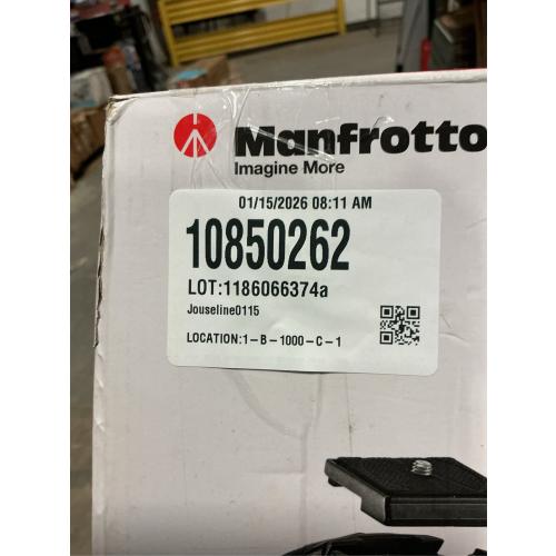 Manfrotto Compact Advanced Aluminum 5-Section Tripod Kit with 3-Way Head, Black (MKCOMPACTADV-BK)