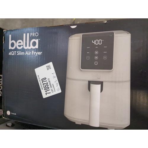 Oatmilk Bella PRO - 4-qt. Touchscreen Slim Air Fryer - Oatmilk