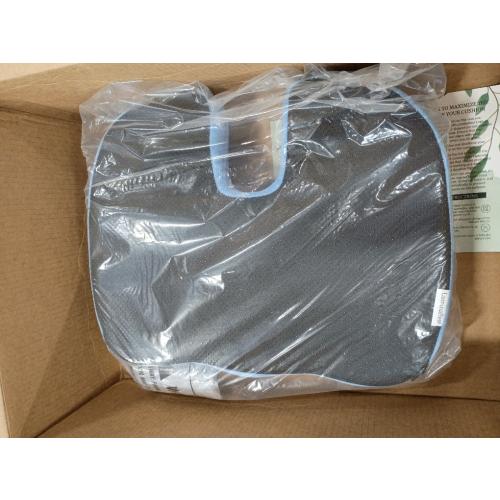 LuminaRest® Gel Seat Cushion for Long Sitting – CertiPUR-US® Certified Memory Foam – Tailbone Pain Relief Cushion, Adaptable for Office, Car, Airplane & Wheelchair – (Blue)