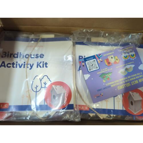 12 DIY Bird House Kits For Children to Build - Wood Birdhouse Kits for Kids to Paint - Unfinished Wood Bird Houses to Paint for Kids - Wood Craft Project Kits - Wooden Arts & Craft for Girls & Boys