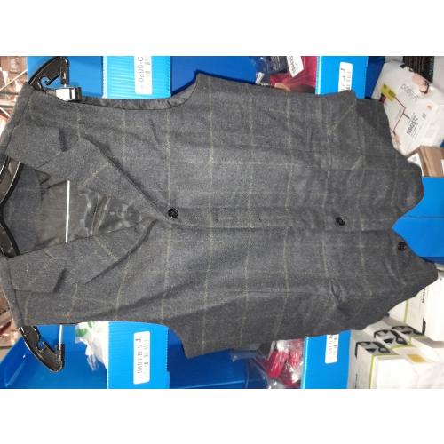 SOLOVEDRESS Mens Western Vintage Tweed Suit Vest Casual Wool Blend Waistcoat for Party Size small