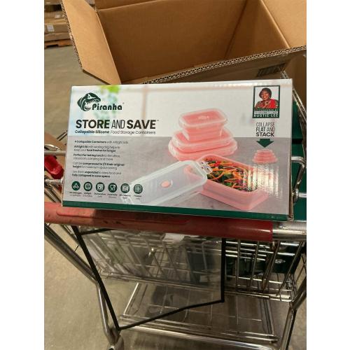 Collapsible Food Storage Containers (pink)