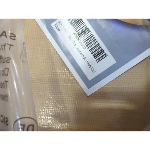 GUARD SHIELD Beige Tarp Heavy Duty Waterproof 20x30 Feet Outdoor Poly Tarps Cover Thick UV Resistant Canopy Tarpaulin with Grommets 10mil