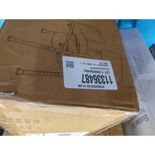 SOUNDFUSE Bedside Commode Chair with Padded Seat and Backrest, Aluminum Dual-Crossbar, Height Adjustable, Portable Toilet for Seniors and Adults, Potty Bucket and Splash Guard, 350 lbs Weight Capacity