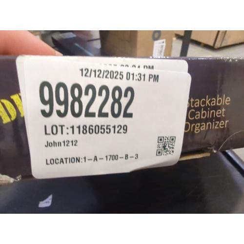 Spicy Shelf Deluxe - Expandable Spice Rack and Stackable Cabinet & Pantry Organizer (1 Set of 2 Shelves) - As seen on TV Deluxe (Spicy Shelf Organizer) - Pantry Organization - Pantry Spice Organizer