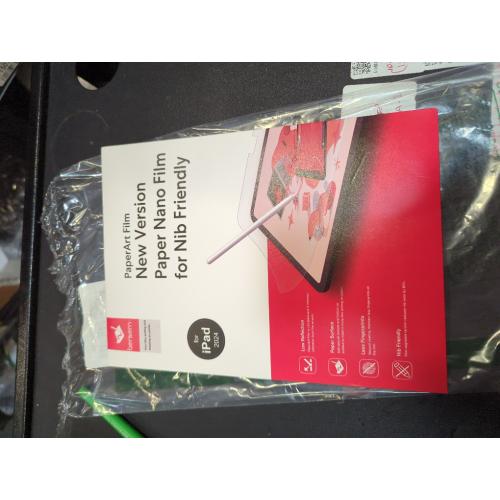 2 pack bersem New Paperfeel Screen Protector Compatible with iPad Pro 11 Inch 2024 (M4), Matte PET Film for Paper Art Writing, Friendly, Anti-Glare, Case Friendly, Easy Installation,