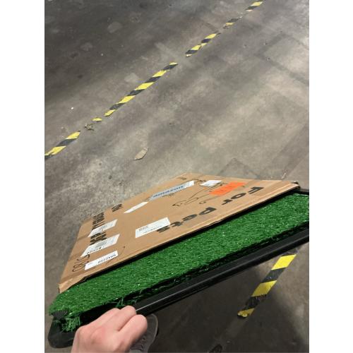 Dog Grass Pad with Tray,35x23in Dogs Potty Tray with 2-Pack Replacement Artificial Grass,Dog Litter Box for Pet Training,Indoor Portable Pottys Pet Toilet