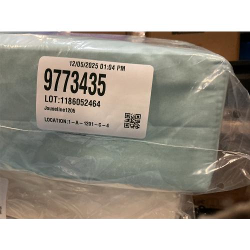 Wild Sage Brushed Cotton Percale 300-Thread-Count Queen Sheet Set in Strato Blue