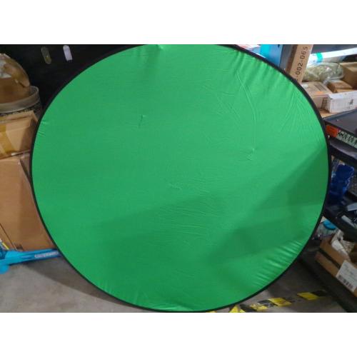 Cosmos 1 Pc Green Screen Backdrop 43 in / 110 cm Diameter Foldable Portable Photography Background Green Screen Chroma Key Backdrop for Photography Photo Video Studio, Live Streaming, Video Meeting