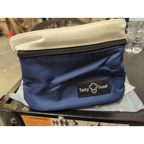 Lunch Bag for Men, Portable Lunch Bag for Adults, Top handle Lunch Box Food Bag for Work, Square Food Bag for Office, Picnic (Navy Blue)
