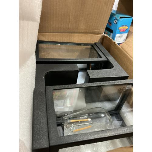 2 Pack Solar Porch Lights Outdoor with Motion Sensor, Dusk to Dawn Exterior Wall Lighting Fixtures Waterproof, LED Patio Lights Wall Sconce Outside Anti-Rust for Garage Frontdoor House, Black