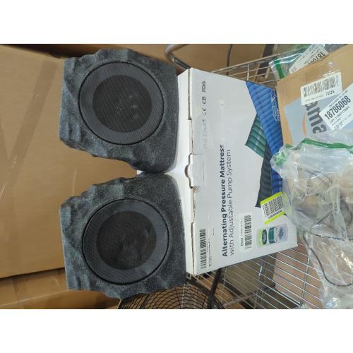 uuffoo 2-Pack Solar Rock Speakers Outdoor Water-Resistant with RGB Lights | Pairing System | Solar-Powered | USB Rechargeable | IP44 for Patio Pool Party Yard Garden Outside