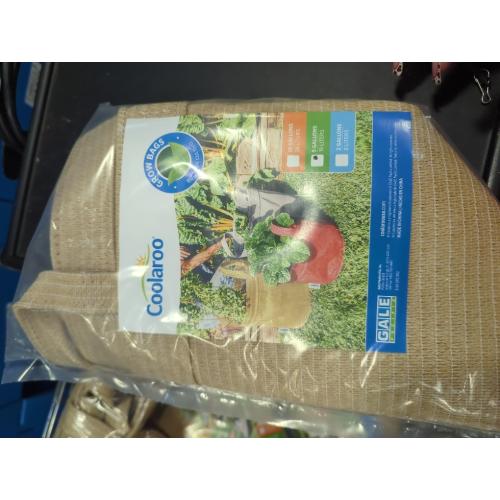 Coolaroo 2-Pack 5 Gallon Heavy Duty Plant/Vegetable/Herb/Fruit Breathable Fabric Grow Planter Pot Bags with Handles, Desert Sand