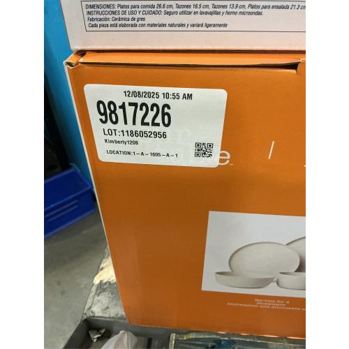 Our Table Landon 16-Piece Dinnerware Set in Sea Salt