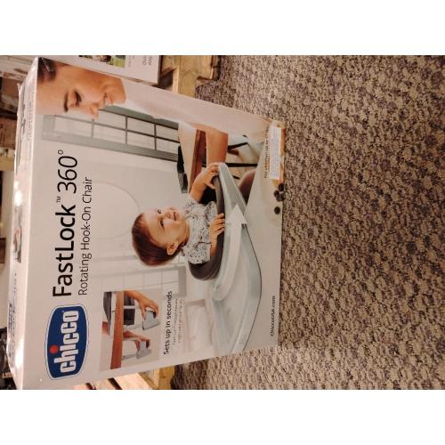 Chicco FastLock 360 Hook-On Chair - Charcoal