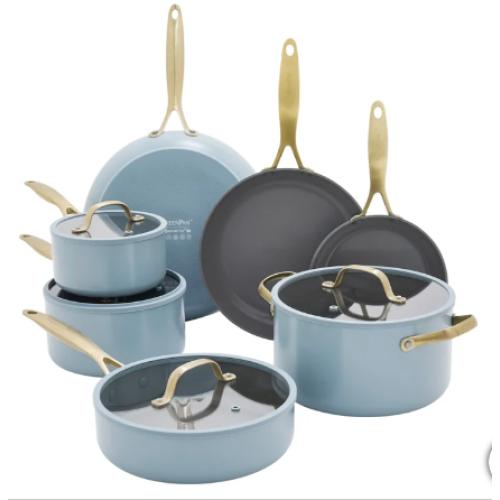 GreenPan Jewel Pro 11-piece Cookware Set Blue