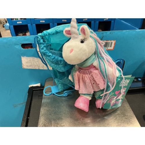 Unicorn Stuffed Animal - 23cm Pink Unicorn Plush Toys W/ Dress up Clothes - Ballerina Doll for Girls