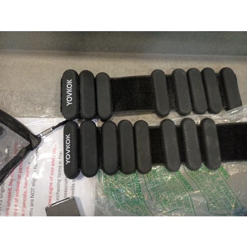 YOVKOK Ankle Weights, 1LB/ 2LB Each, Multiple Options | Wrist Leg Arm Weights for Women Men, Adjustable Silicone Weighted Bangles for Walking, Yoga, Pilates, Home Gym Workout