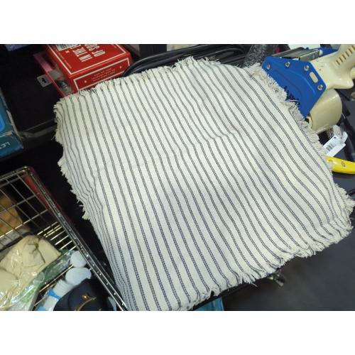 MIULEE Gray Pack of 2 Pillow Covers 18x18 Inch Striped Farmhouse Couch Throw Pillow Covers with Fringe Chic Linen Decorative Cushion Covers for Sofa Living Room Bed Outdoor Home Decor