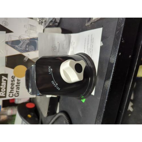 KEOUKE Rotary Cheese Grater Hand Crank Transparent - Shredder Slicer Grinder 3 Stainless Steel Blades, Stable Suction, Labor-Saving Handle, Safe Kitchen Tool for Cheese, Vegetable, Nuts, Chocolate