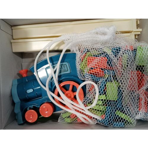 Kids Games Domino Train Toys: 180PCS Automatic Stacking Creative Game 3  Year Old - Stem Montessori Toy for Boys 4-6 - Summer Autistic Christmas Birthday Gifts 5 6 Toddler Girls Ages 4-8