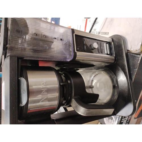 Ninja 10 Cup Drip Coffee Maker, Hot & Iced Coffee Machine, Stainless Steel, Glass Carafe, Programmable, with Advanced Brewing Technology for Iced Coffee, Single Serve and Brew Strength Options - CM300