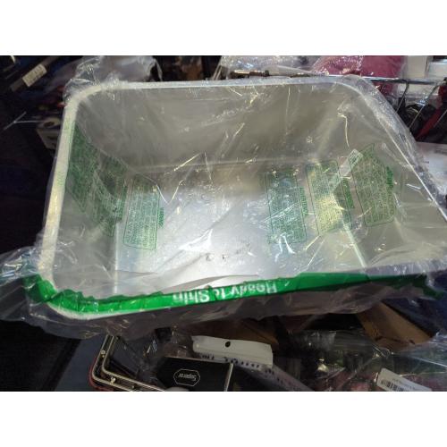 Kirecoo Stainless Steel Cat Litter Box - Metal High Sided Cat Pan, Large Stainless Steel Box, Indoor Litter Tray, Non Stick, No Smell, Easy to Clean, Pet Toilet Supplies for Kitten, Kitty, Rabbit