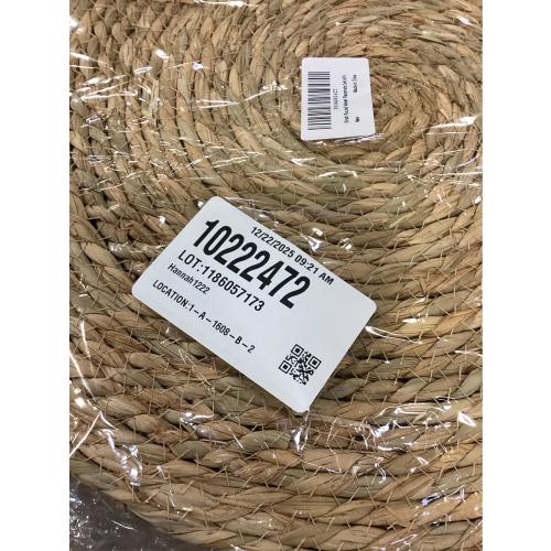 15 inch Round Woven Placemats Set of 4, Boho Rattan Natural Hand-Woven Water Hyacinth Placemats, Chargers for Dinner Plates, Farmhouse Weave Place Mats, Rustic Wicker Table Mats Decor for Home,Wedding