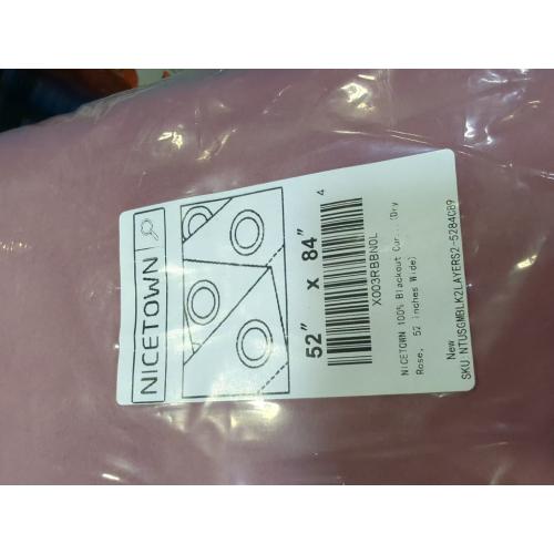 Dry Rose 84 NICETOWN 100% Blackout Curtains 84 inches Long, Pair of Energy Smart & Noise Blocking Out Drapes for Baby Room Window, Thermal Insulated Guest Room Lined Window Dressing(Dry Rose, 52 inches Wide)