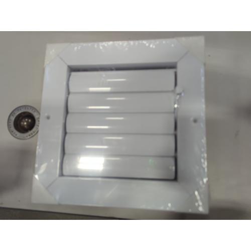 Aluminum 6 x 6 in (Duct Opening) 1-Way Air Duct Register Vent Cover for Ceiling and Wall - Modern HVAC Louver Vent Cover Adjustable – Durable Rustproof Wall Grille – Overall Size 7-5/8 x 7-5/8 Inch