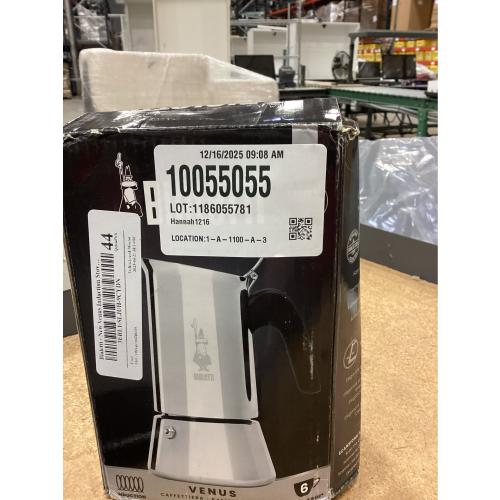 Bialetti - New Venus Induction, Stovetop Coffee Maker, Suitable for all Types of Hobs, Stainless Steel, 6 Cups (7.9 Oz), Silver