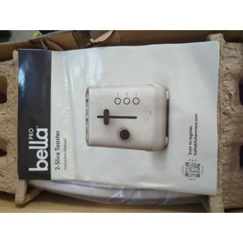 Oatmilk Bella PRO - 2-Slice Toaster with Extra Wide Slots - Oatmilk