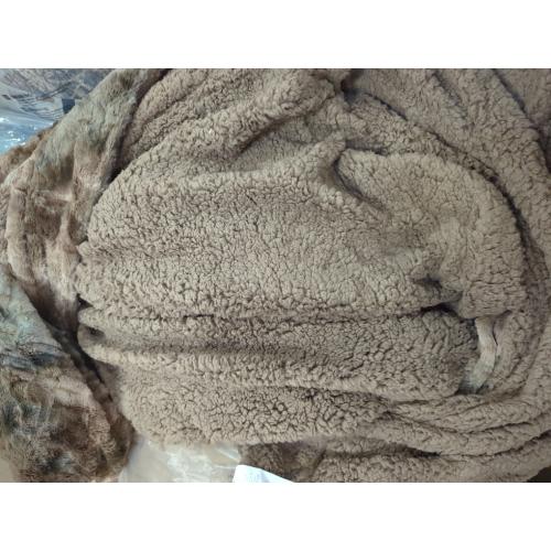 Bedsure GentleSoft Sherpa Fluffy Throw Blanket - Fleece Warm and Cozy Throw for Women Gift, Plush & Fuzzy Faux Fur Blanket for Couch, Sofa and Bed Decor, Tie Dye Design, Brown,
