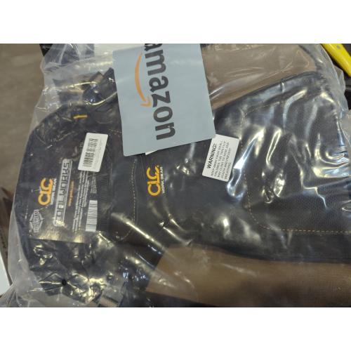 CLC Work Gear 1134 Carpenter's Tool Backpack, 44 Pockets, Padded Back Support, Black