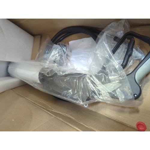 Color White CO2 Fog Machine, Handheld Fog Gun, Cannon Fog Machine with LED Lights Effect, Fogger, Smoke Gun With 3 Meter Gas Hose for Night Club Party, DJ Effects