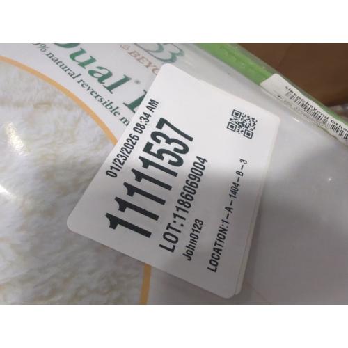 Sleep & Beyond myDual® Pad, 100% Washable and Reversible Wool Mattress Pad, Crib 28x5, 1in thick