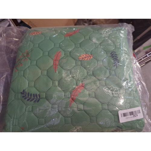 Sunheir Washable Pee Pads for Dogs 2-Pack Reusable Puppy Pads Pet Training Pads, Waterproof Dog Pee Pads for Crate, Whelping Pad, Non-Slip Protects Against Urine Leakage (Leaves - Green, 18x24)