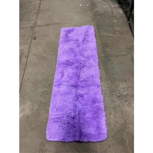 Runner Rug for Bedroom 2x6 Purple Fluffy Shaggy Rug Soft Plush Fuzzy Area Rug Bedside Runners for Hallway Kids Nursery Dorm Playroom Living Room with Non Slip Modern Indoor Decor Carpet